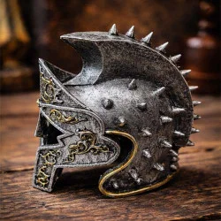 Antique decorated metal Helmet