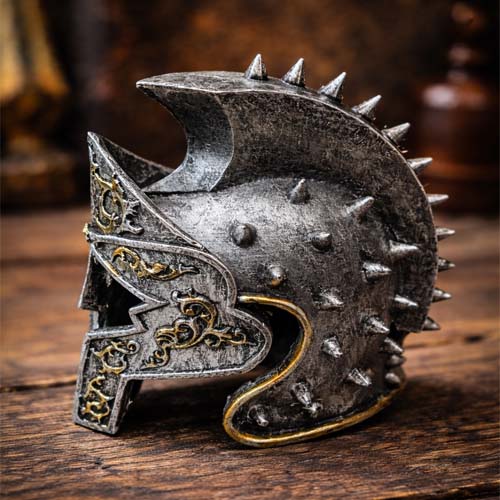 Antique decorated metal Helmet