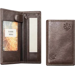 Brown leather wallet