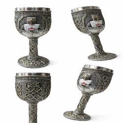 Crusader Knight Chalice Vintage Style Cup