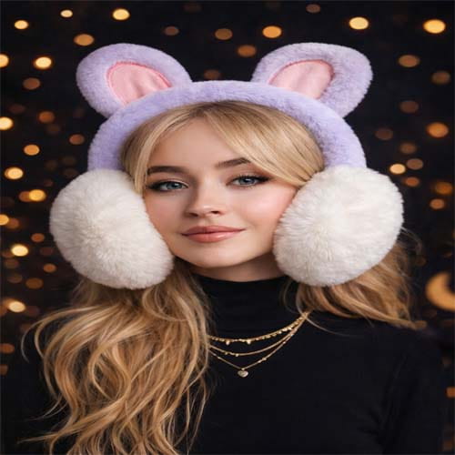 Cute Cat Ear Earmuffs Plush Headband