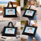 David Bubble Gum Art Tote Bag Black Canvas Shopper
