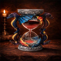 Dragon Hourglass Sand Timer Fantasy Decor