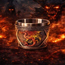 Dragon Shot Glass with Stainless Steel Insert
