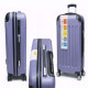Durable Purple ABS Suitcase with 360° Spinner Wheels