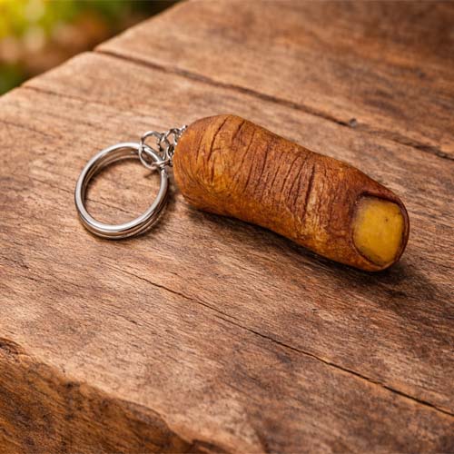 Finger-shaped keychain