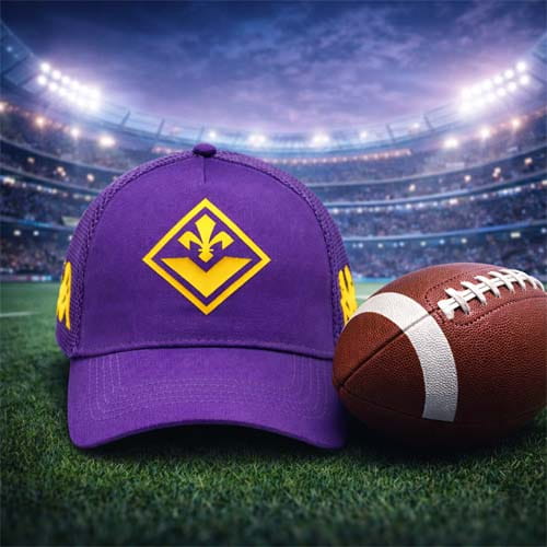 Fiorentina Football Hat Purple Unisex Stadium Cap