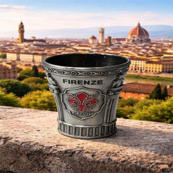 Firenze Fleur de Lis Shot Glass Italy Souvenir