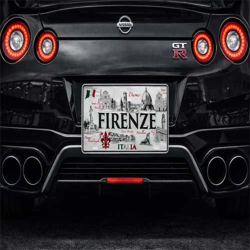 Firenze Italy Decorative License Plate Florence Landmark