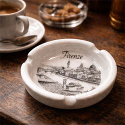 Firenze Ceramic Trinket Dish Vintage Florence Skyline Souvenir