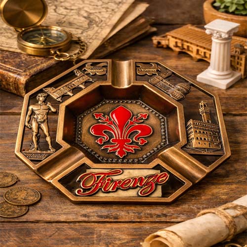 Firenze Ashtray with David Statue & Duomo Florence Souvenir