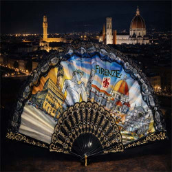 Florence Decorative Folding Fan Italy Gift