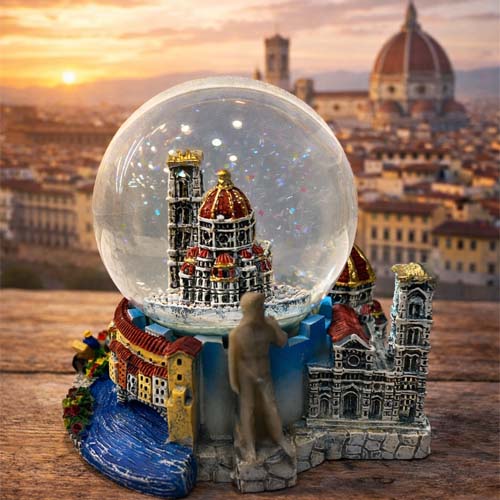 Florence Duomo Crystal Snow Globe