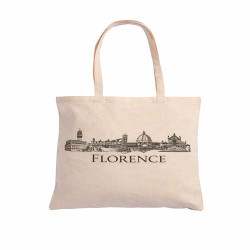 Florence Italy Canvas Tote Travel Souvenir Bag