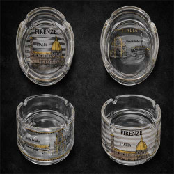 Firenze Italy Glass Ashtray Florence Landmark Decorative Ashtray