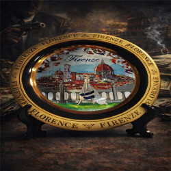 Florence Skyline Souvenir Plate Tuscany Decor