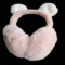 Fluffy Pink Bear Ear Earmuffs Fashion Winter Ear Warmers