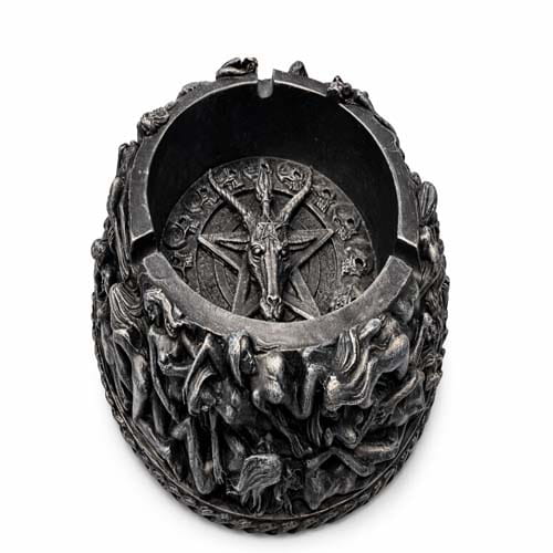 Gothic Baphomet Ashtray Devil Skull Decor Bowl