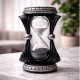 Gothic Hourglass With White Sand