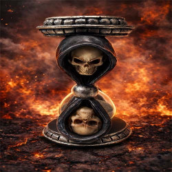 Gothic Skull Hourglass Grim Reaper Sand Timer Decor