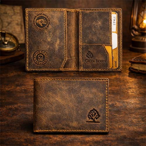 Green Berry Legacy Leather Wallet