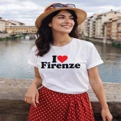 I love Firenze T-shirt for Women
