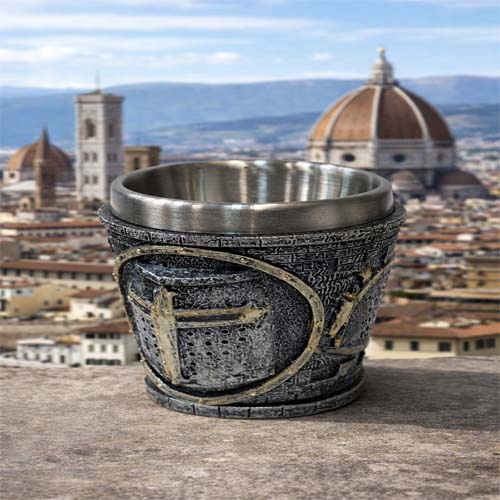 Knight Shield Shot Cup Renaissance Style