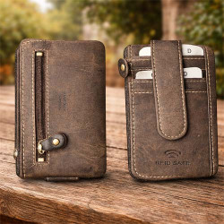Leather wallets with RFID