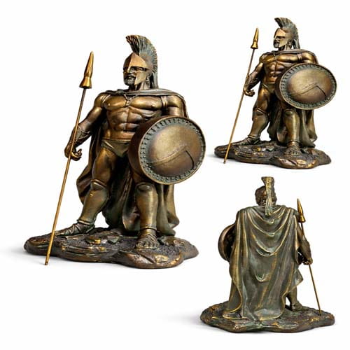 Legendary Greek Warrior Spartan Statue