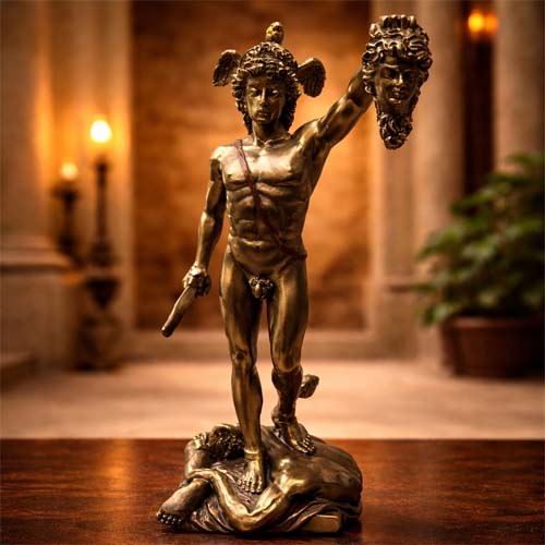 Perseus and Medusa: bronze victory