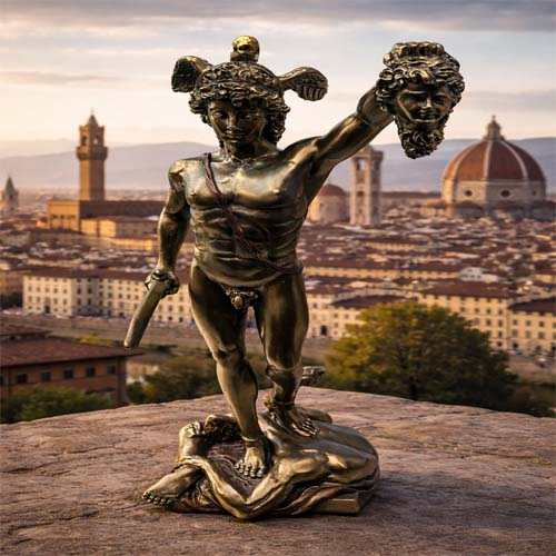 Perseus with Medusa Statue Florence Souvenir