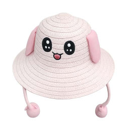 Pink children's sun hat