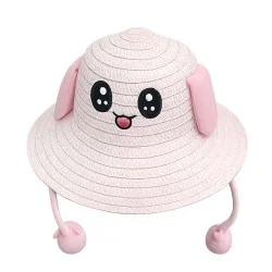 Pink children's sun hat