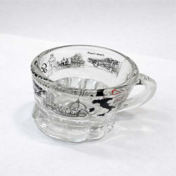 Prague Heritage Clear Glass Mug Vintage Landmark Design