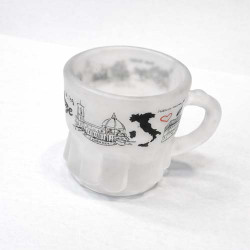 Prague Heritage Frosted Glass Mini Mug