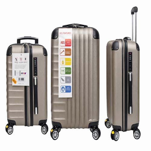 Premium ABS Luggage Set Expandable Spinner Suitcase for Travel