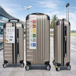 Premium ABS Luggage Set Expandable Spinner Suitcase for Travel