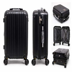 Premium Black ABS Luggage Durable Travel Suitcase