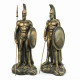 Spartan Warrior Statue Bronze Greek Soldier Figurine