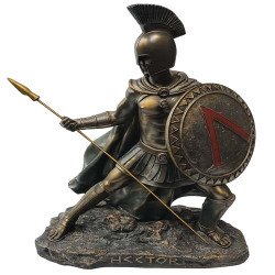 Statue of Hector in combat