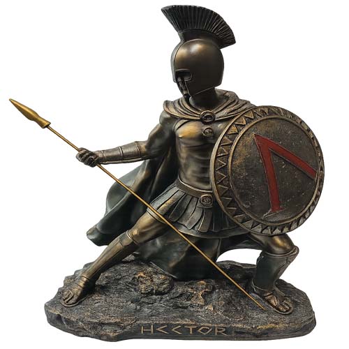 Statue of Hector in combat