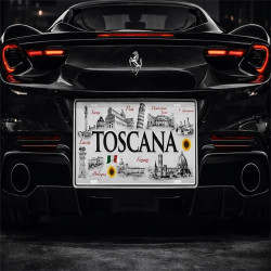 Toscana Italy Decorative License Plate Tuscany Landmarks