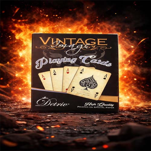 Vintage Playing Cards Deck Premium Poker Cards